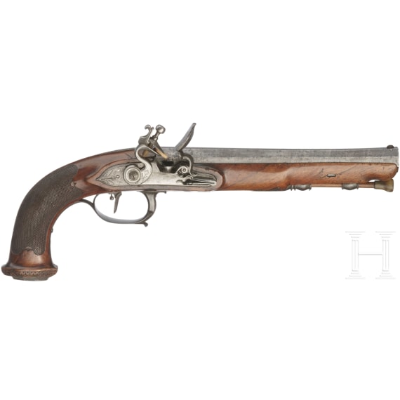 A flintlock pistol, Li&egrave;ge, circa 1810