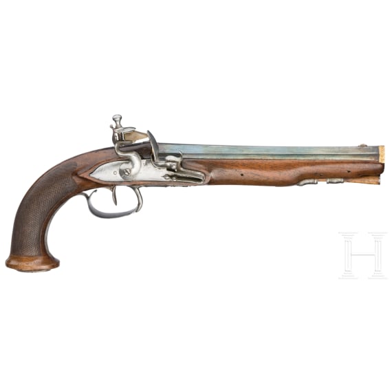 A flintlock officer's pistol, France, circa 1810