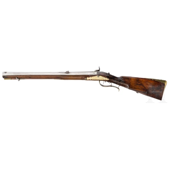 A converted percussion carbine, Joseph Kuchenreuter in Regensburg, circa 1750