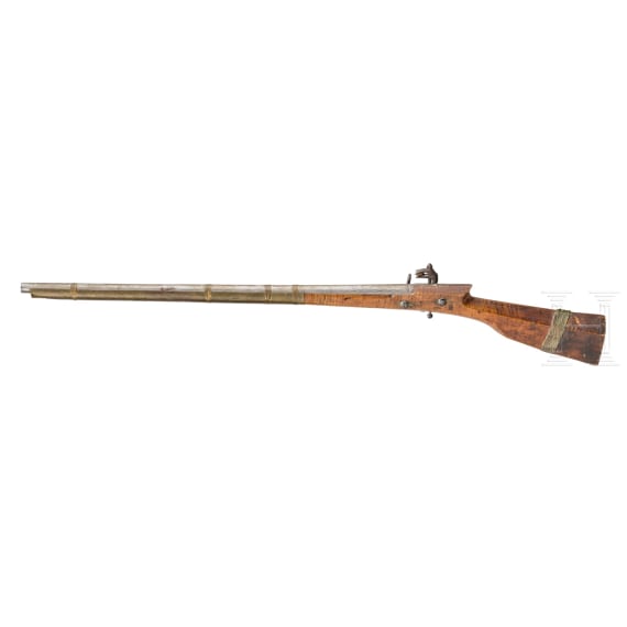 Two muzzle-loading rifles, Turkey and Germany, circa 1800