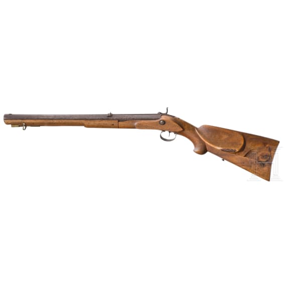 A Belgian converted percussion rifle, circa 1810