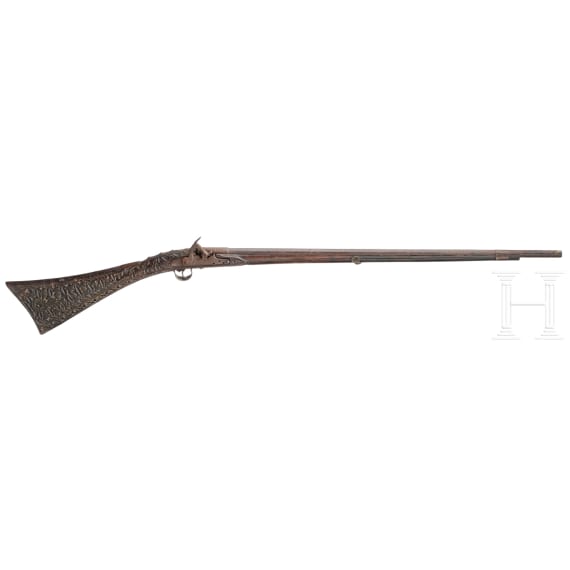 A Sardinian converted percussion rifle, circa 1820