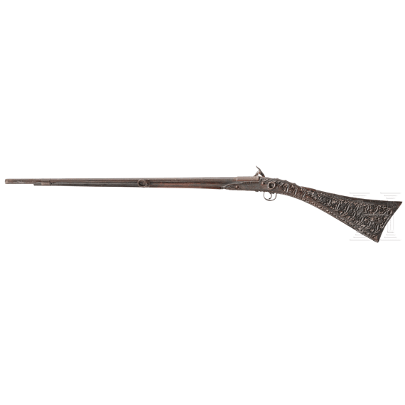 A Sardinian converted percussion rifle, circa 1820