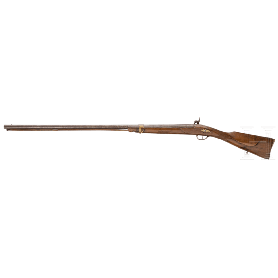 A German percussion shotgun, circa 1850