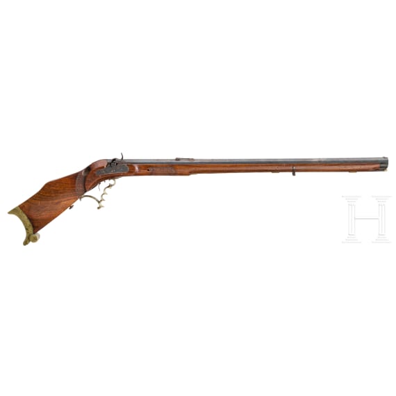 An Austrian recoil percussion target rifle, circa 1860