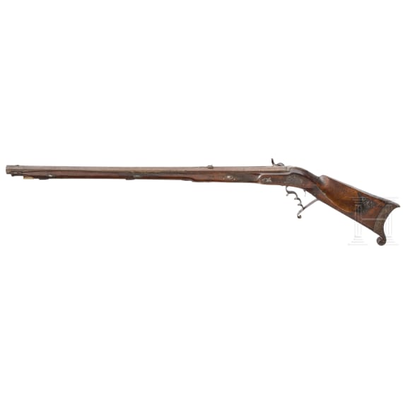 An Austrian recoil percussion target rifle, circa 1860