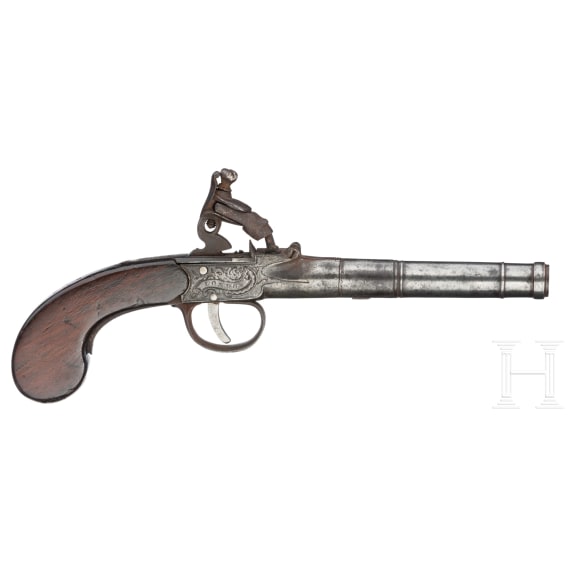 Two percussion pocked pistols, London, circa 1740