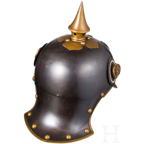 Helm M 1905 f&uuml;r Mannschaften im J&auml;ger-Regiment zu Pferde Nr. 8, datiert 1914