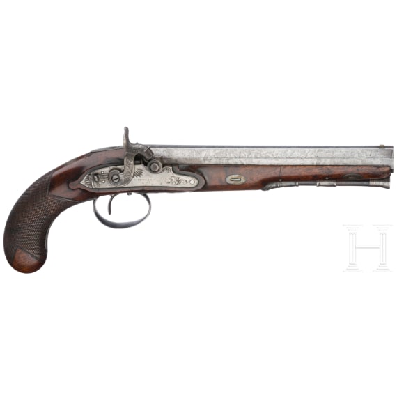 A pair of percussion pistols by Ketland & Co. in London, circa 1810