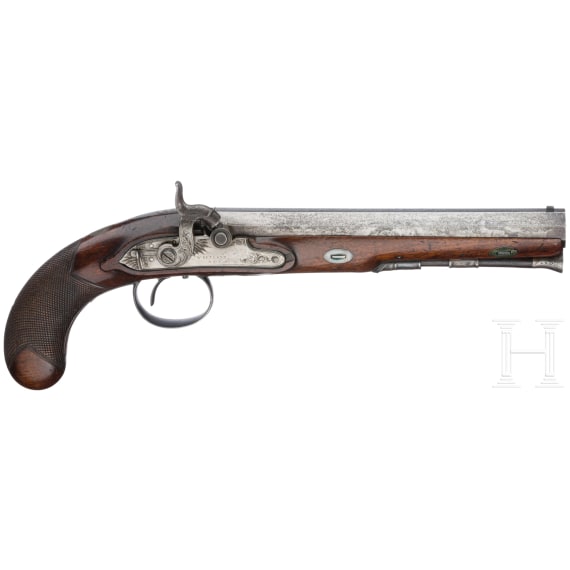 A pair of percussion pistols by Ketland & Co. in London, circa 1810