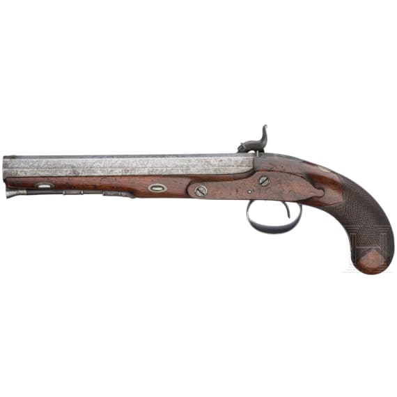 A pair of percussion pistols by Ketland & Co. in London, circa 1810