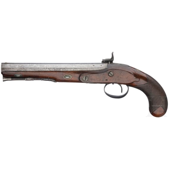A pair of percussion pistols by Ketland & Co. in London, circa 1810