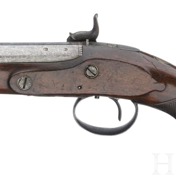 A pair of percussion pistols by Ketland & Co. in London, circa 1810