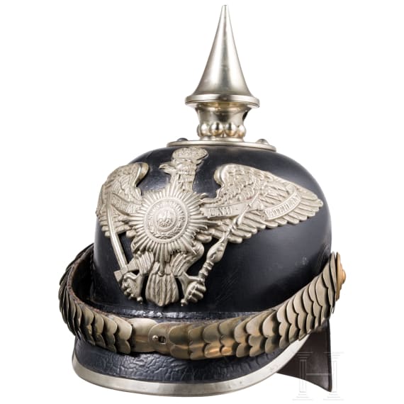Helm M 1871 f&uuml;r Einj&auml;hrig-Freiwillige der Garde-Pioniere oder -Infanterie