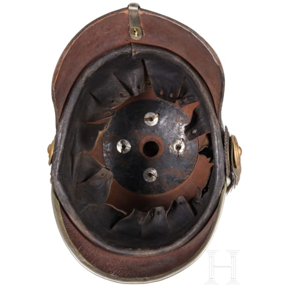 Helm M 1871 f&uuml;r Einj&auml;hrig-Freiwillige der Garde-Pioniere oder -Infanterie