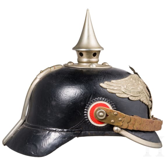 Helm f&uuml;r Mannschaften der Garde-Pioniere oder -Infanterie, um 1910