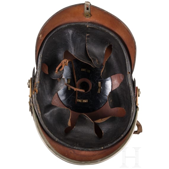 Helm f&uuml;r Mannschaften der Garde-Pioniere oder -Infanterie, um 1910