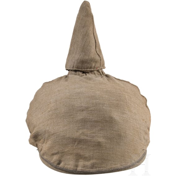 Helm f&uuml;r Offiziere der Pioniere, mit Tarnbezug, um 1910
