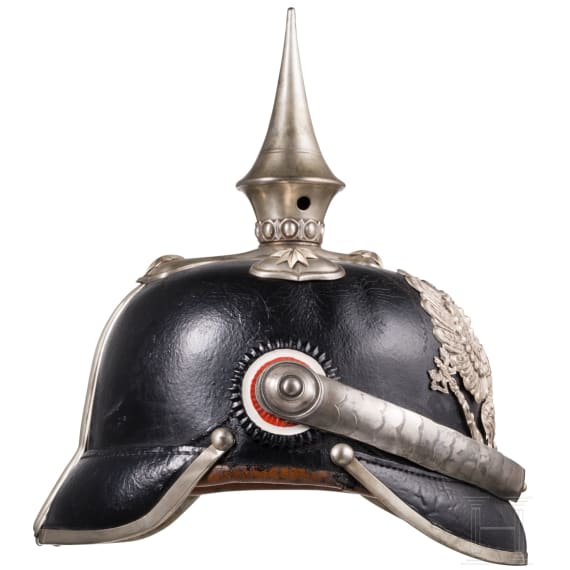 Helm f&uuml;r Offiziere mit Etikett &bdquo;Reichsamt des Innern", um 1900