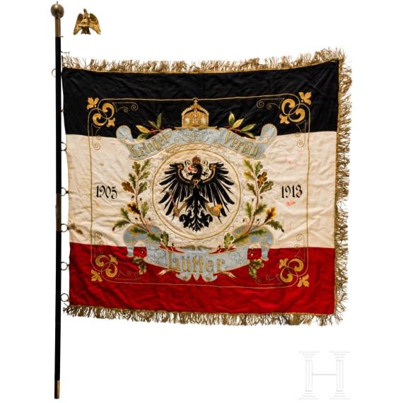 Fahne des Kriegervereins L&uuml;tter, 1905 - 1913
