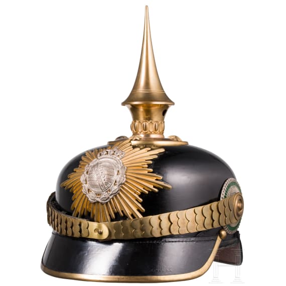 Helm f&uuml;r Offiziere der k&ouml;niglich-s&auml;chsischen Infanterie, um 1910