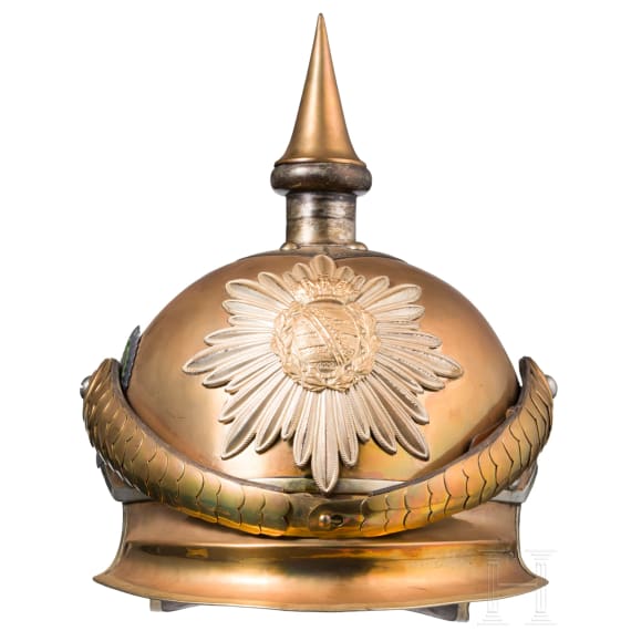 Helm M 1876 f&uuml;r Mannschaften im K&ouml;niglich S&auml;chsischen Karabinier-Regiment (2. Schweres Regiment)