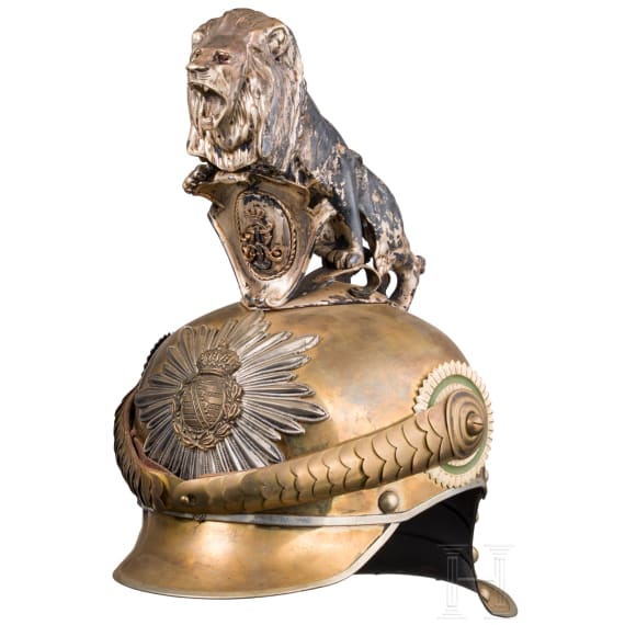 Helm M 1889 /1907 f&uuml;r Mannschaften des K&ouml;niglich S&auml;chsischen Gardereiter-Regiments