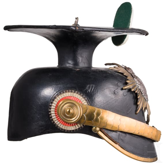 S&auml;chsische Tschapka und &Uuml;berzug, circa 1900 - 1918