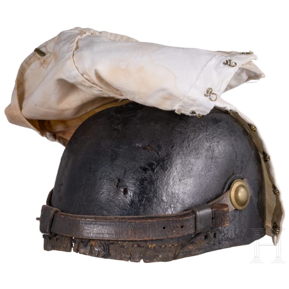 S&auml;chsische Tschapka und &Uuml;berzug, circa 1900 - 1918