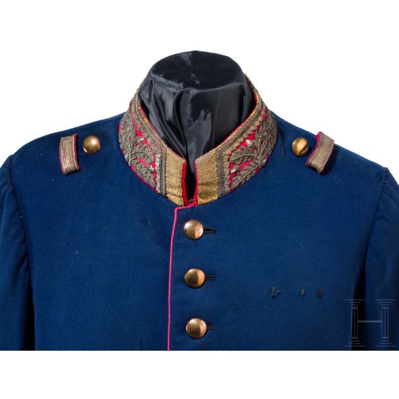 Waffenrock mit s&auml;chsischer Generalsstickerei, um 1900
