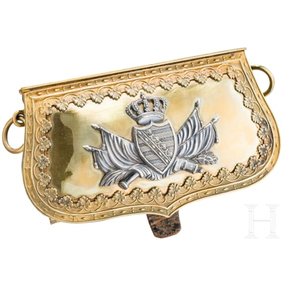 Kartuschkasten der s&auml;chsischen berittenen Truppen, um 1900