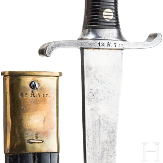 Artillerie-Faschinenmesser M 1879 des K&ouml;niglich S&auml;chsischen Artillerie-Regiments Nr. 12