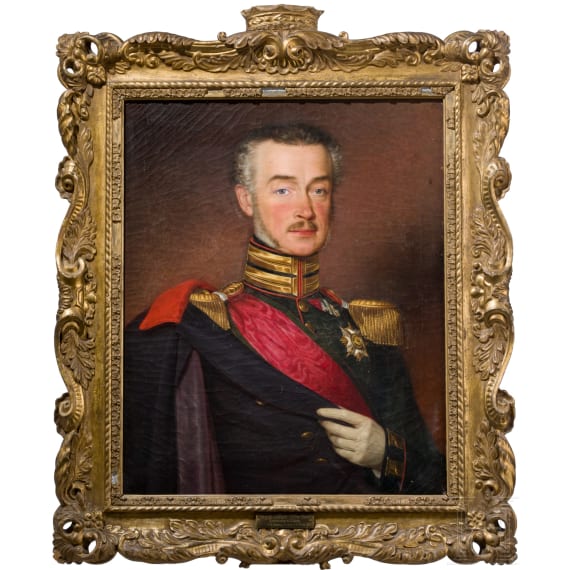Herzog Joseph von Sachsen-Altenburg (1789 - 1868) - Portraitgem&auml;lde, um 1843