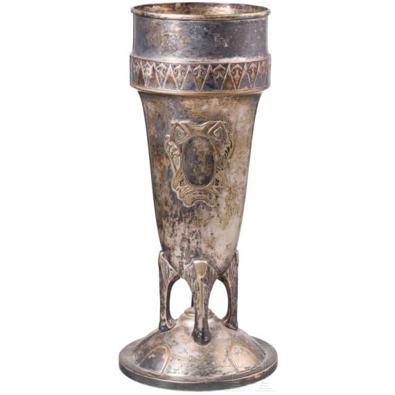 K&ouml;nig Wilhelm II. von W&uuml;rttemberg (1891 - 1918) - repr&auml;sentativer Pokal mit seinem Portrait