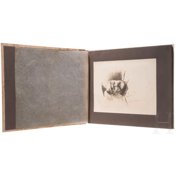 Fotoalbum zur Beerdigung des w&uuml;rttembergischen K&ouml;nigs Wilhelm II. 1921 in Ludwigsburg