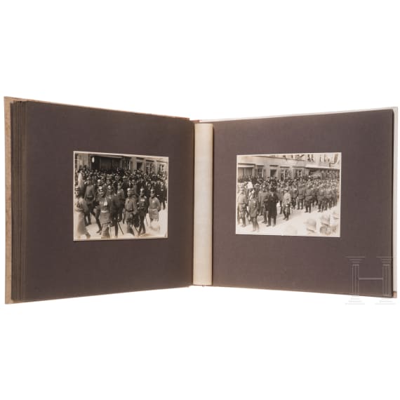 Fotoalbum zur Beerdigung des w&uuml;rttembergischen K&ouml;nigs Wilhelm II. 1921 in Ludwigsburg