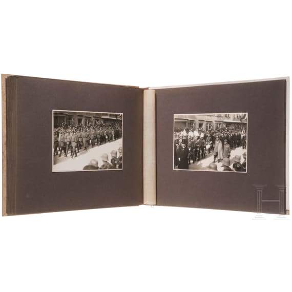 Fotoalbum zur Beerdigung des w&uuml;rttembergischen K&ouml;nigs Wilhelm II. 1921 in Ludwigsburg