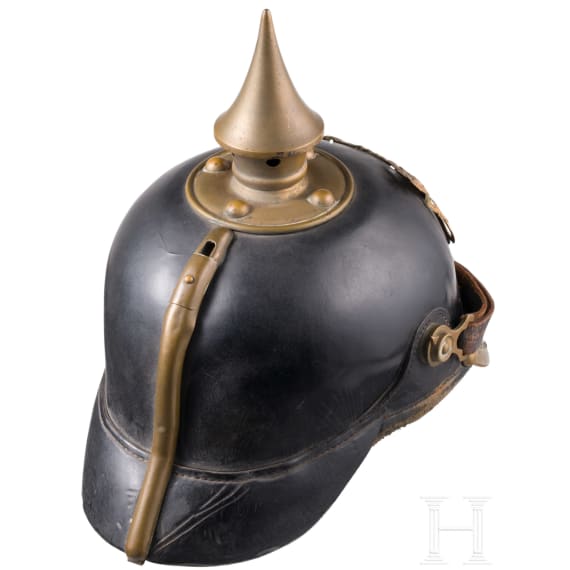 Helm M 1896 f&uuml;r Mannschaften der Infanterie mit &Uuml;berzug