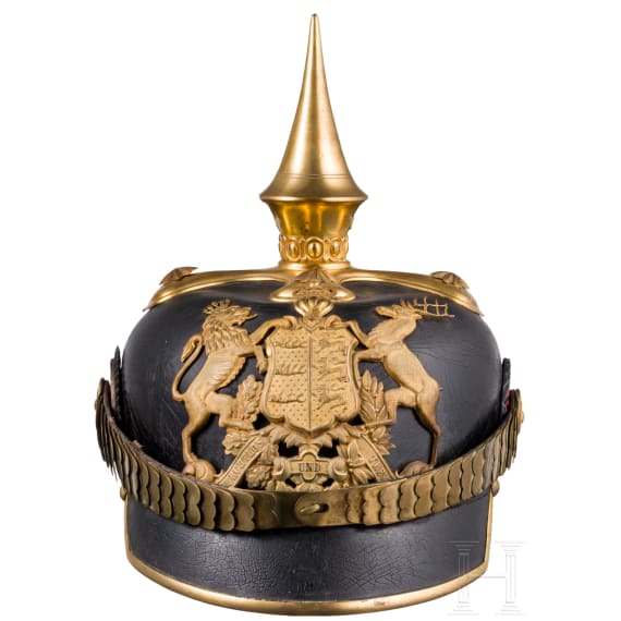Helm f&uuml;r Offiziere der w&uuml;rttembergischen Infanterie, um 1900