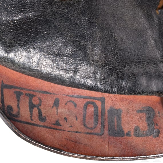 Helm M 1896 f&uuml;r Mannschaften der Infanterie mit &Uuml;berzug