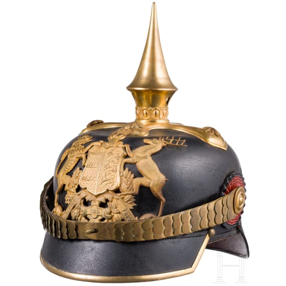 Helm f&uuml;r Offiziere der w&uuml;rttembergischen Infanterie, um 1900