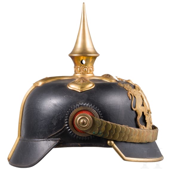 Helm f&uuml;r Offiziere der w&uuml;rttembergischen Infanterie, um 1900