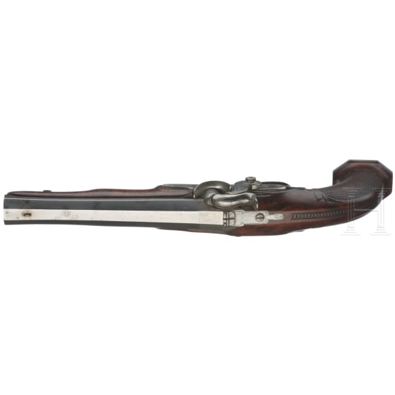 A French converted percussion pistol, circa 1820