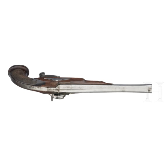 A converted percussion pistol, Duchamp in Lyon, circa 1820
