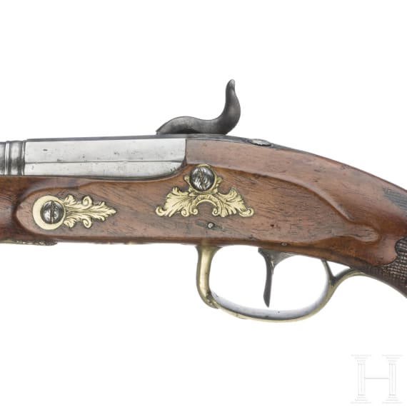A German flintlock pistol, circa 1820