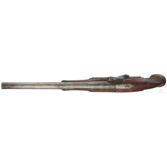 Perkussionspistole mit persischem Lauf, deutsch, um 1830