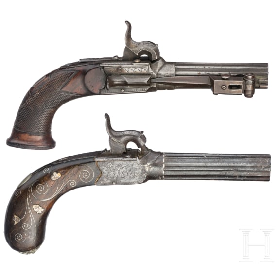 Zwei Perkussionsterzerole, London um 1840