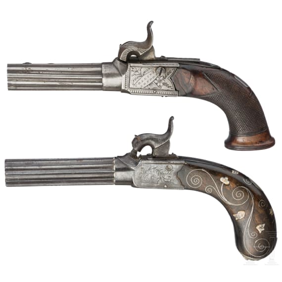 Zwei Perkussionsterzerole, London um 1840