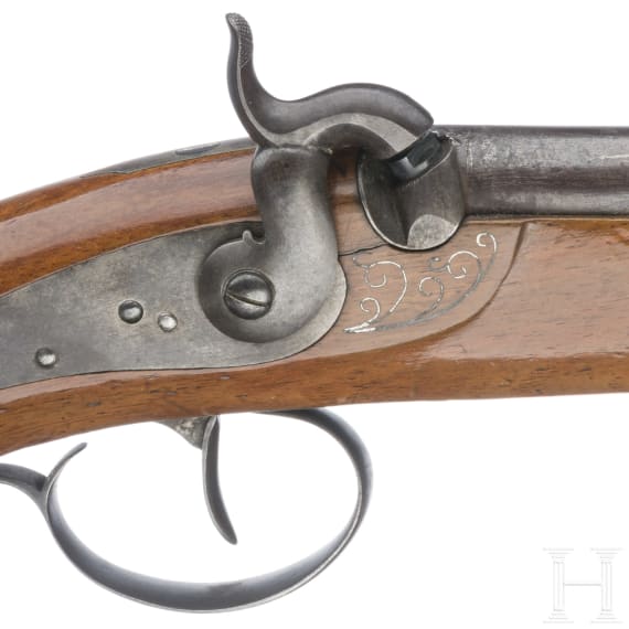 Perkussionspistole, deutsch, um 1840