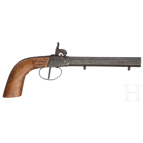 Drei Perkussionsterzerole, deutsch, um 1840